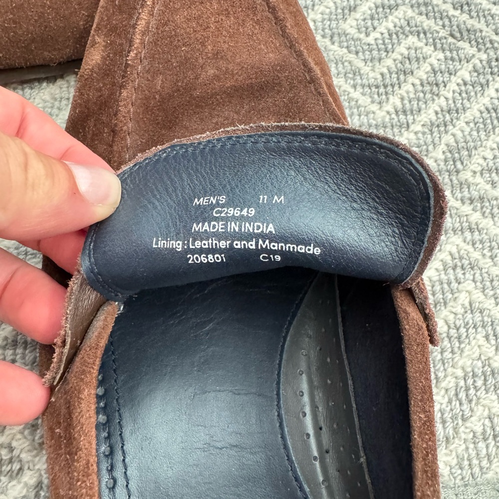 Cole Haan Dark Brown Suede Men's Loafers - Picture 3 of 3